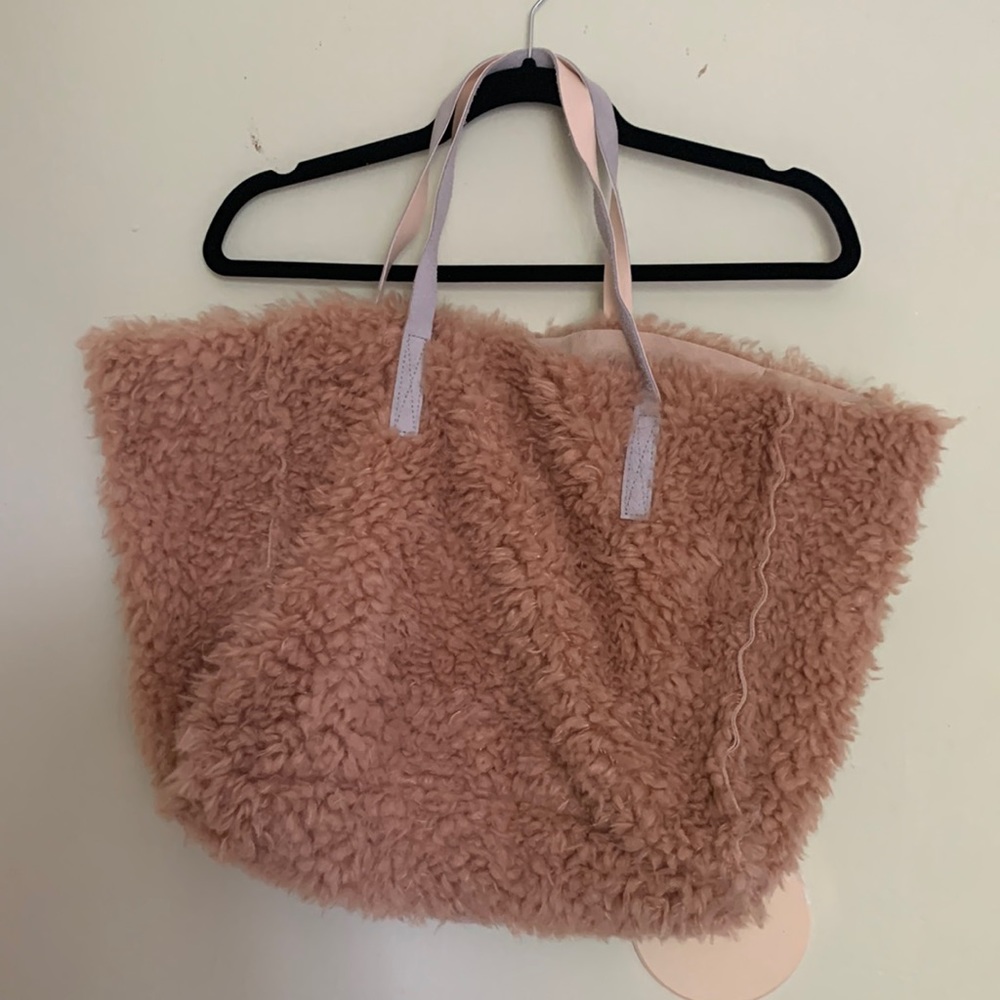 Olivaceous Fur Hobo bag